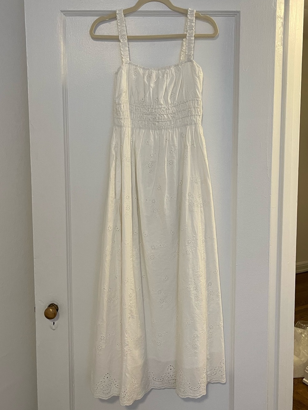 La Maregold White Eyelet June Dress